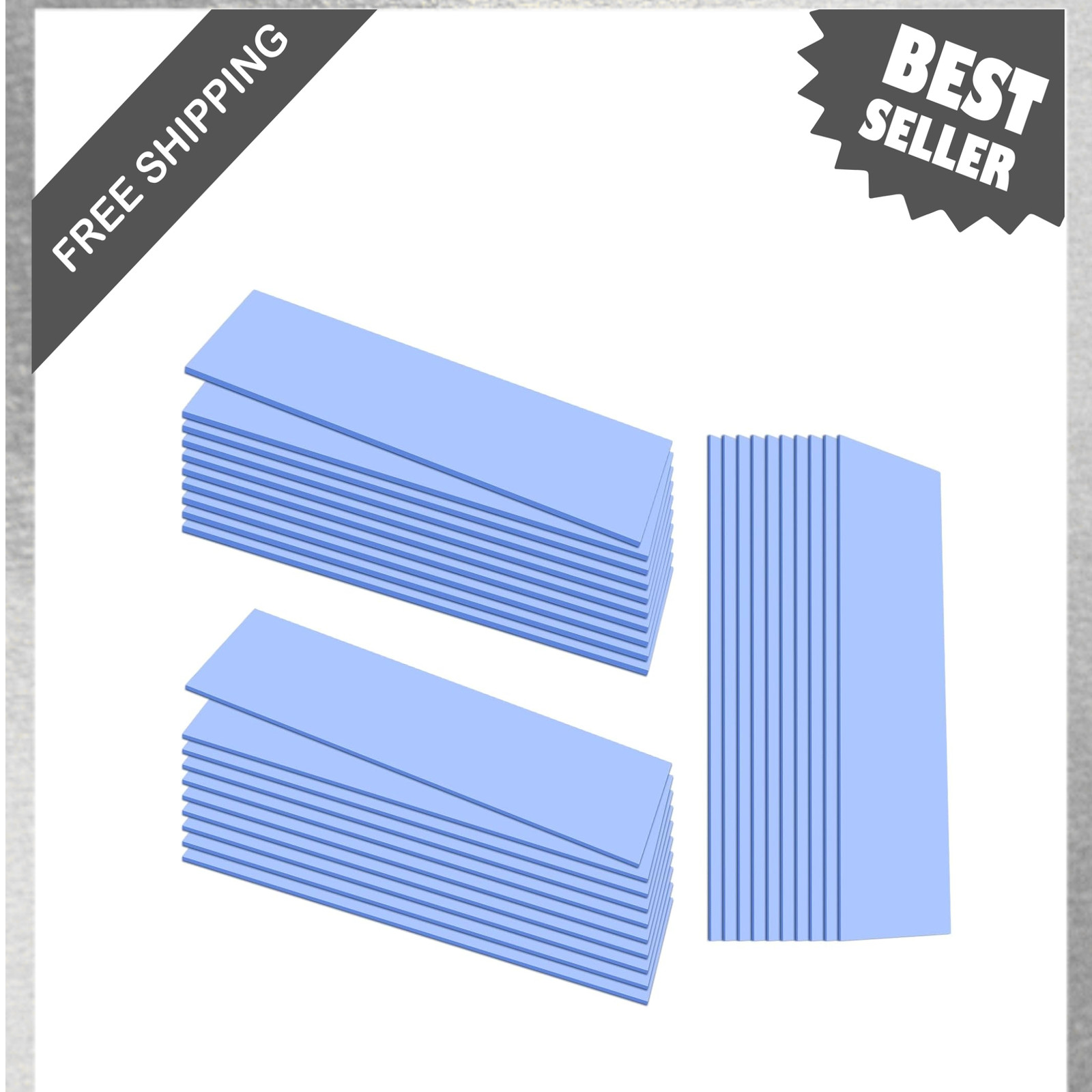 30pcs Silicone Thermal Pads GPU CPU SSD Heat Conduction Conductive Heatsink 0.5