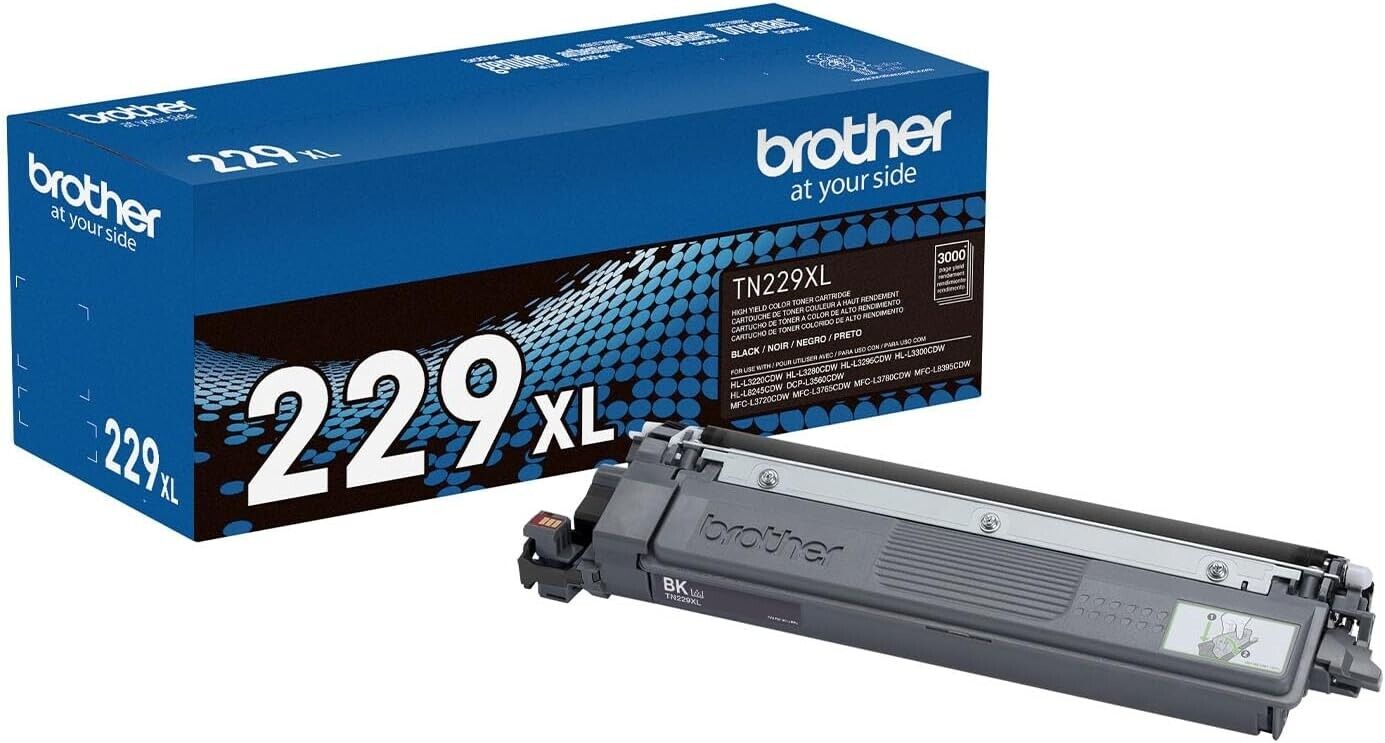 Genuine Brother 229XL Black High-yield Toner Cartridge TN229XLBK for laser print