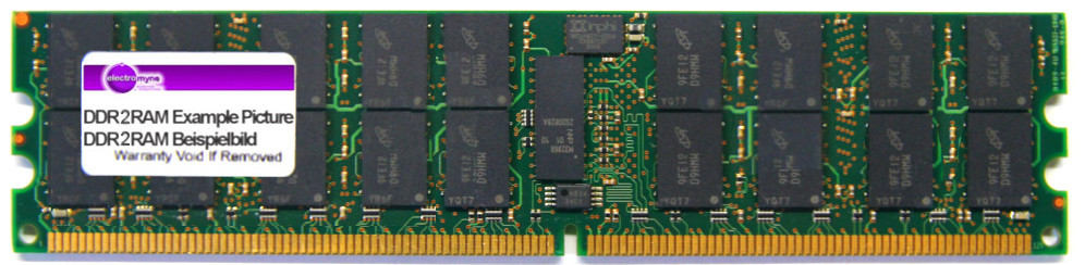 4GB Samsung DDR2-667 PC2-5300P ECC Reg RAM M393T5160QZA-CE6 CL5 CF00371-1901