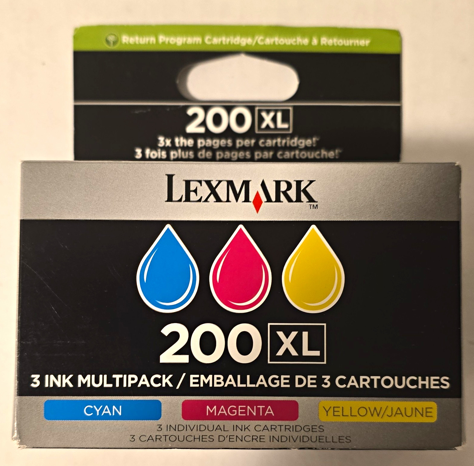 Lexmark 200XL Genuine Inkjet Ink 3-Pack CMY 14L0269 Pro4000 Pro5500