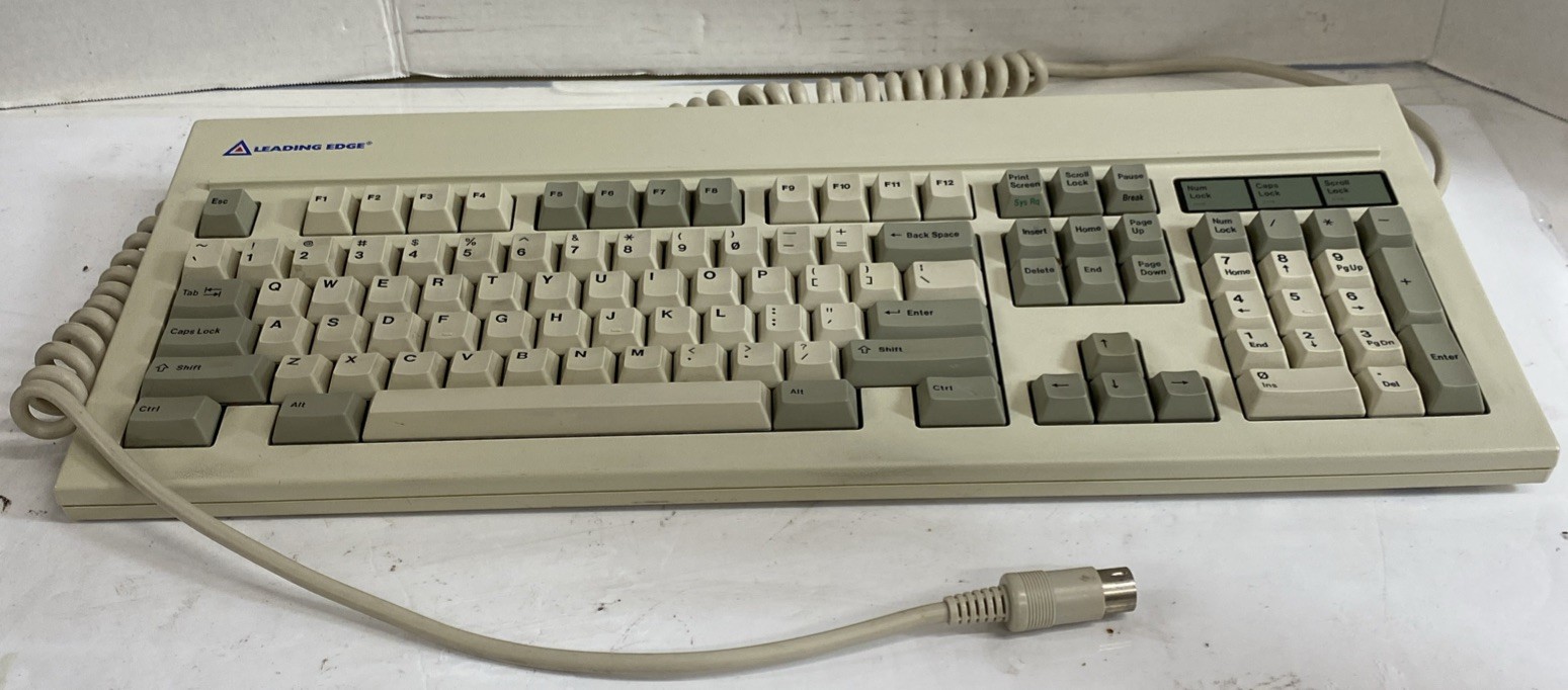 Leading Edge Vintage EAT-1010 Mechanical Keyboard Futuba MA Clicky Switches