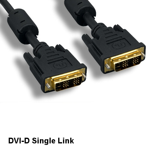 KNTK 15' DVI-D Single Link Cable 28AWG Digital 18+1Pin for TV PC Monitor Display
