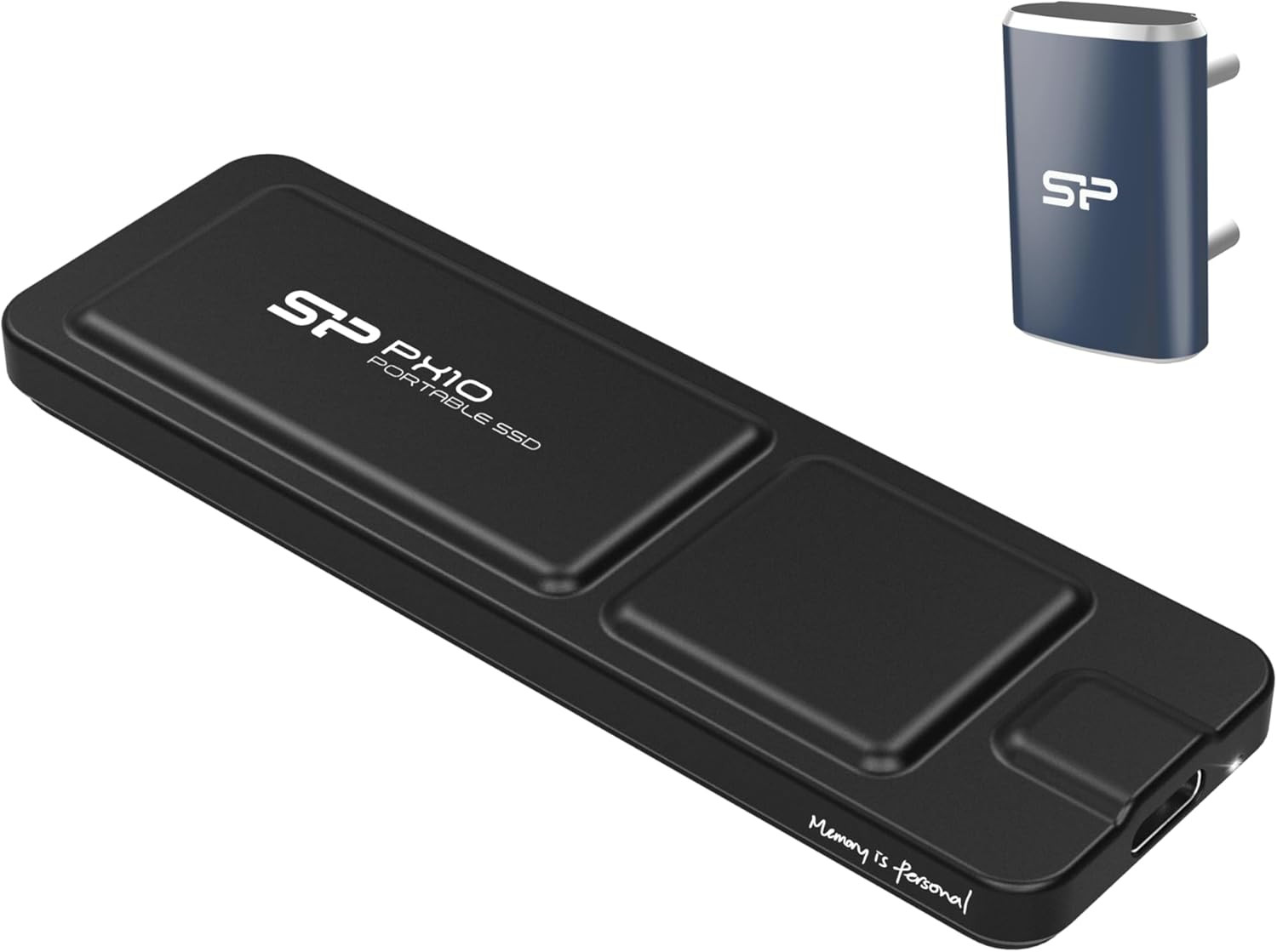 Silicon Power 1TB PX10 Type-C 3.2 Gen 2 Portable SSD - up to 1050Mb/S (Black)