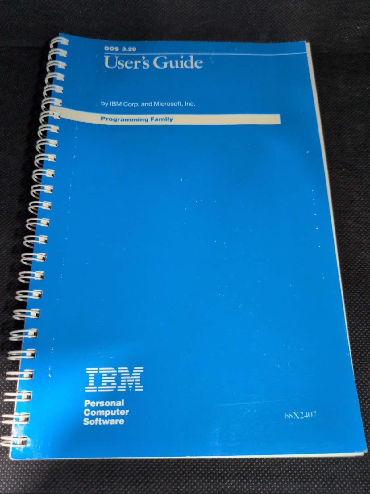 Vintage IBM DOS 3.20 Operating System Users Guide Manual 1st Edition 1986