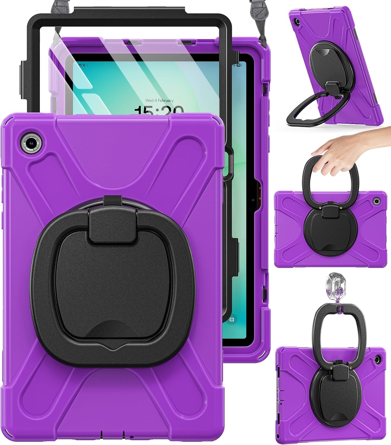 Case for Samsung Galaxy Tab A11+ Plus - 2025, Protective Silicone Cover, Kicksta