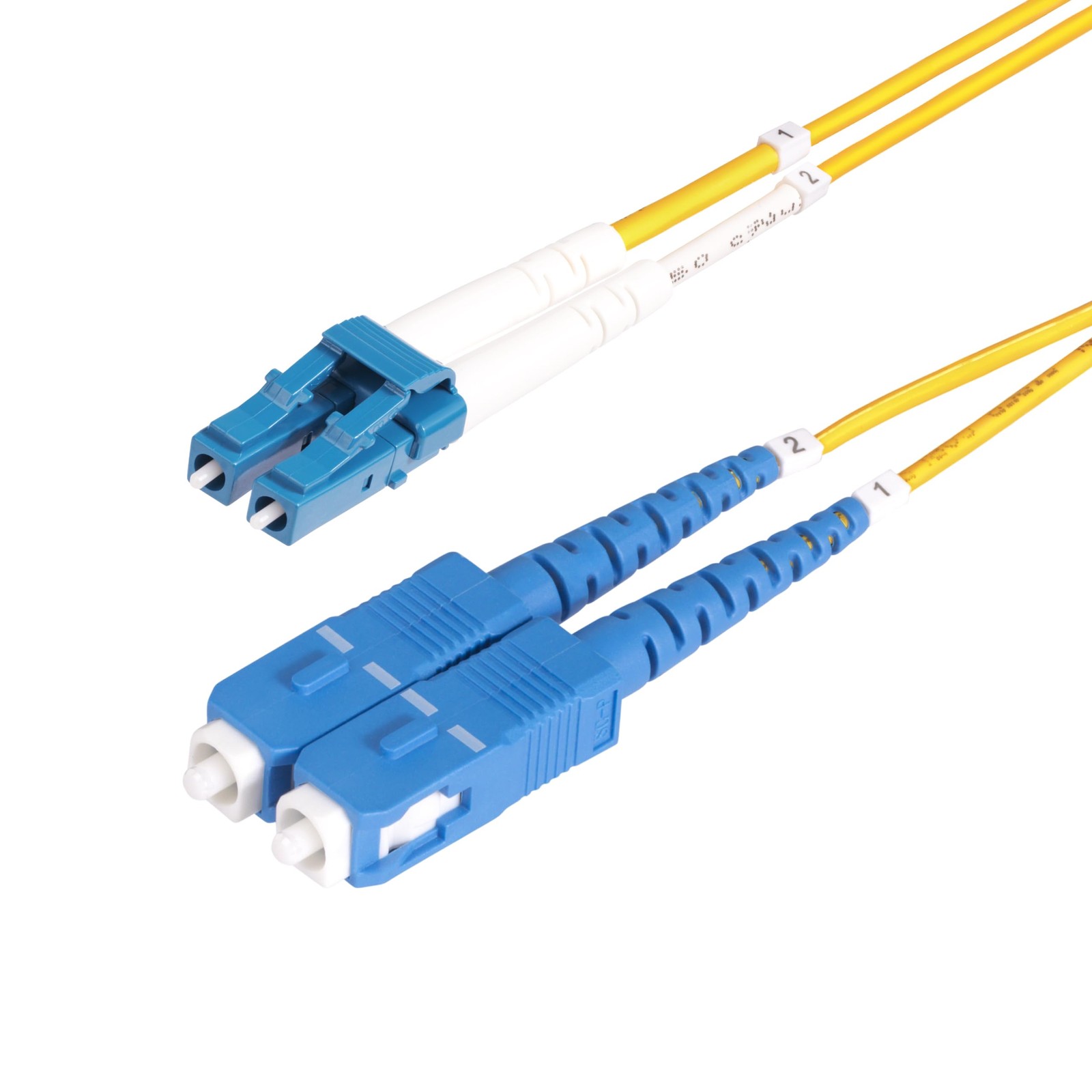 StarTech SMLCSCOS28M 8m LC to SC OS2 Fiber Optic Cable 100G