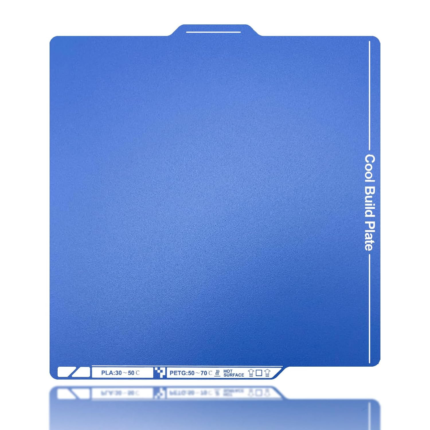 257X257Mm Cold PEI Build Plate for Bambu Lab P1P/P1S/P2S/X2D/A1/X1/X1C, Low