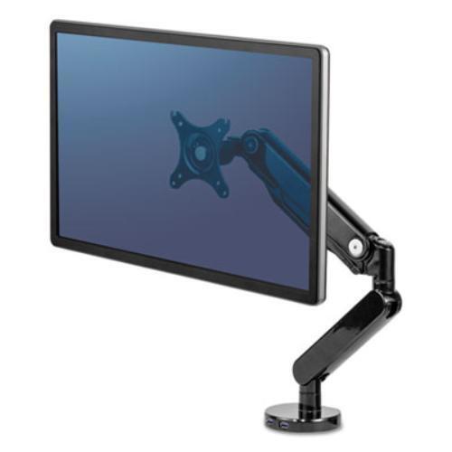 Fellowes 8043301 Platinum Series Single Monitor Arm, Up To 30, Up To 20lbs.,