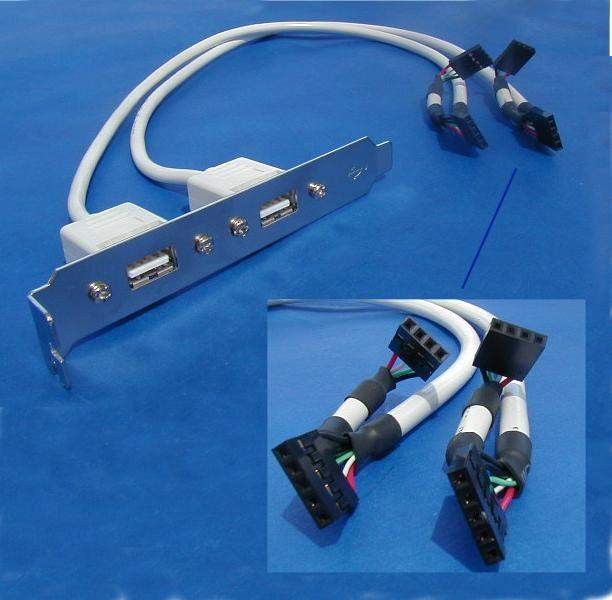USB PORT DUAL to MAINBOARD PORT 2x5 14in INTEL