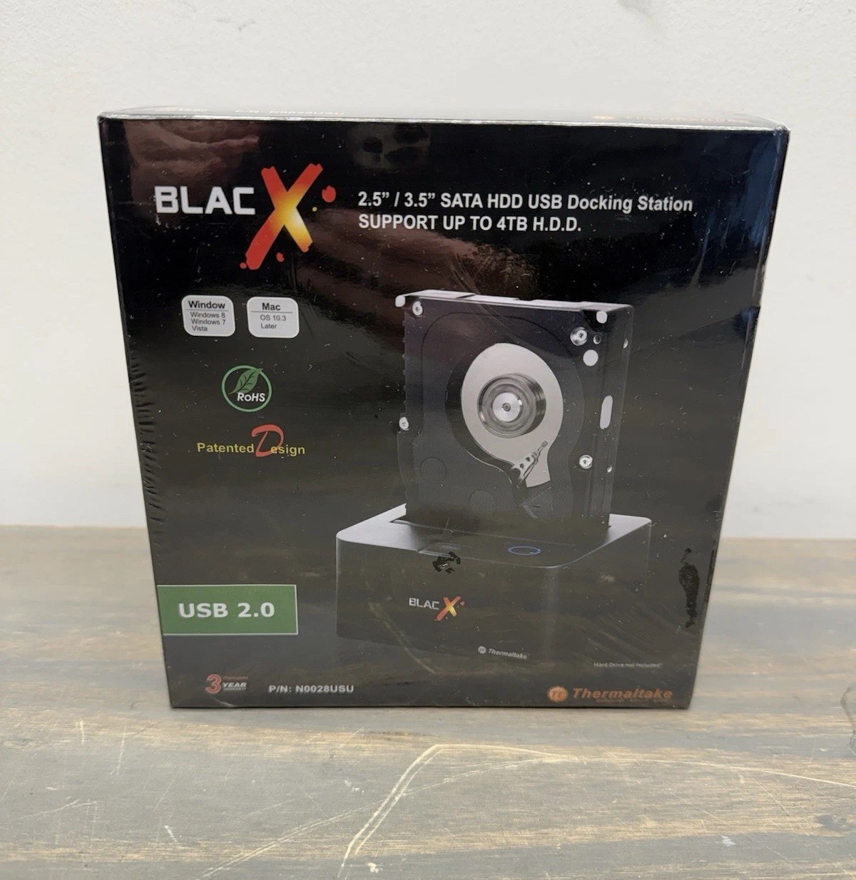 Thermaltake BlacX 2.5"/3.5" SATA HDD USB Docking Station USB 2.0 Support Sealed