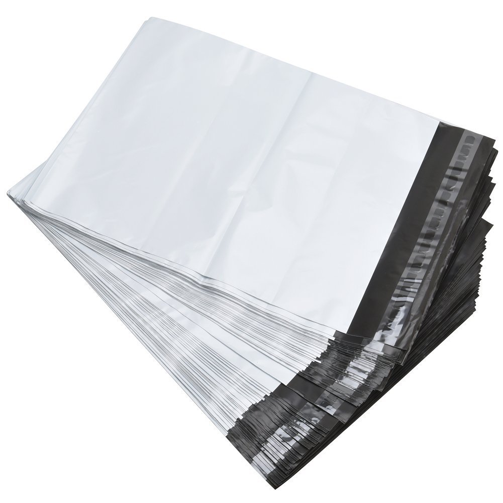 300 9x12 White Poly Mailers Self Sealing Shipping Envelopes Plastic Bags 2.5 Mil