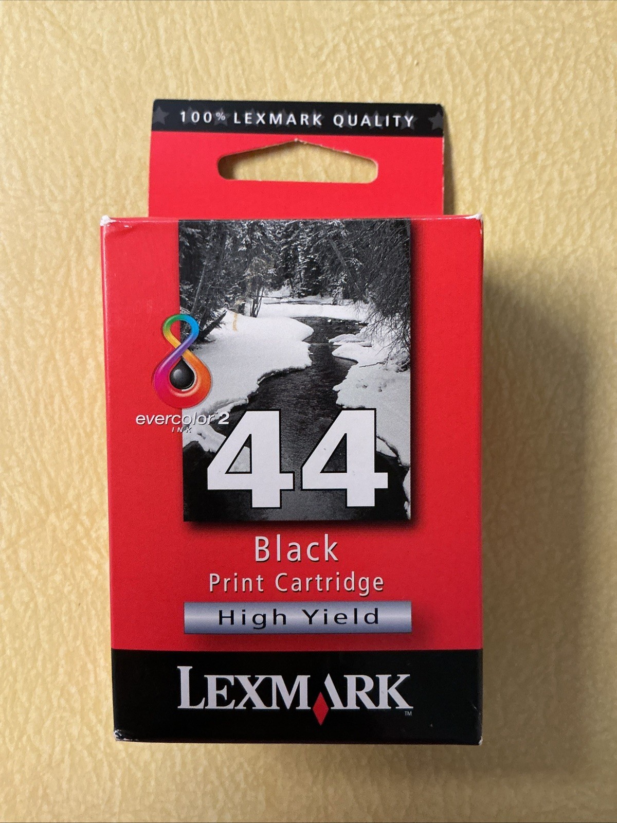 Lexmark 44 Black Print Cartridge Ink OEM Genuine Replacement New Sealed