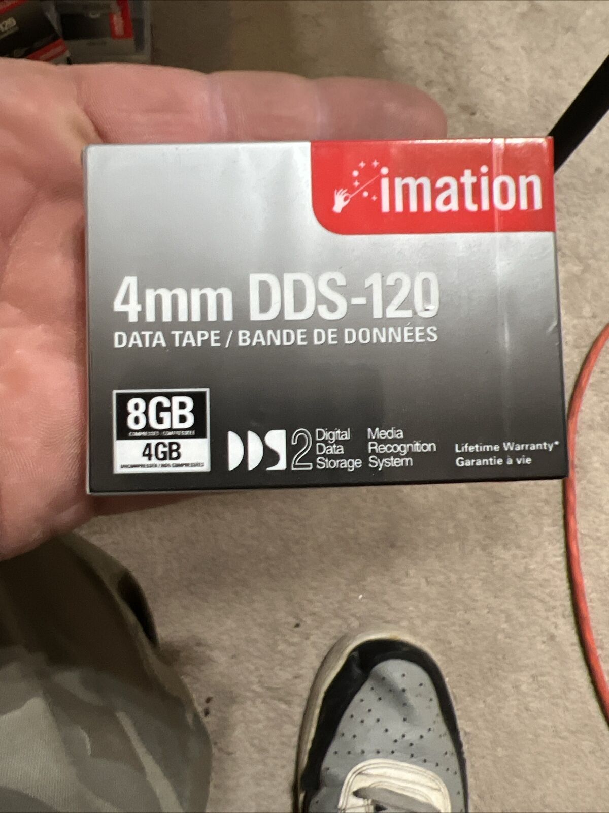 NOS Imation 4mm DDS-120 4GB/8GB Digital Data Backup Tape Cassette NEW SEALED