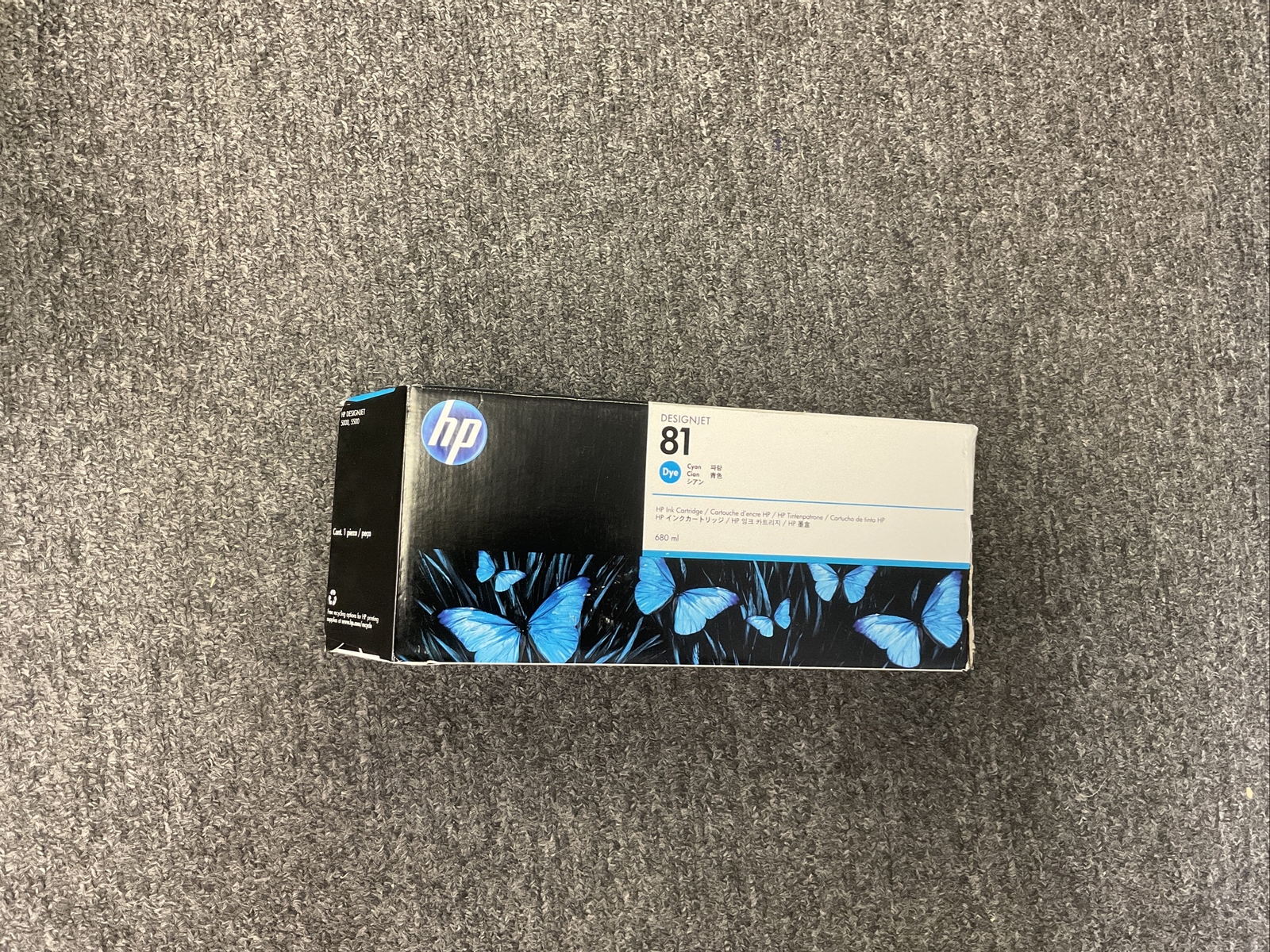 HP Designjet 81 C4931A Cyan NEW SEALED Expired