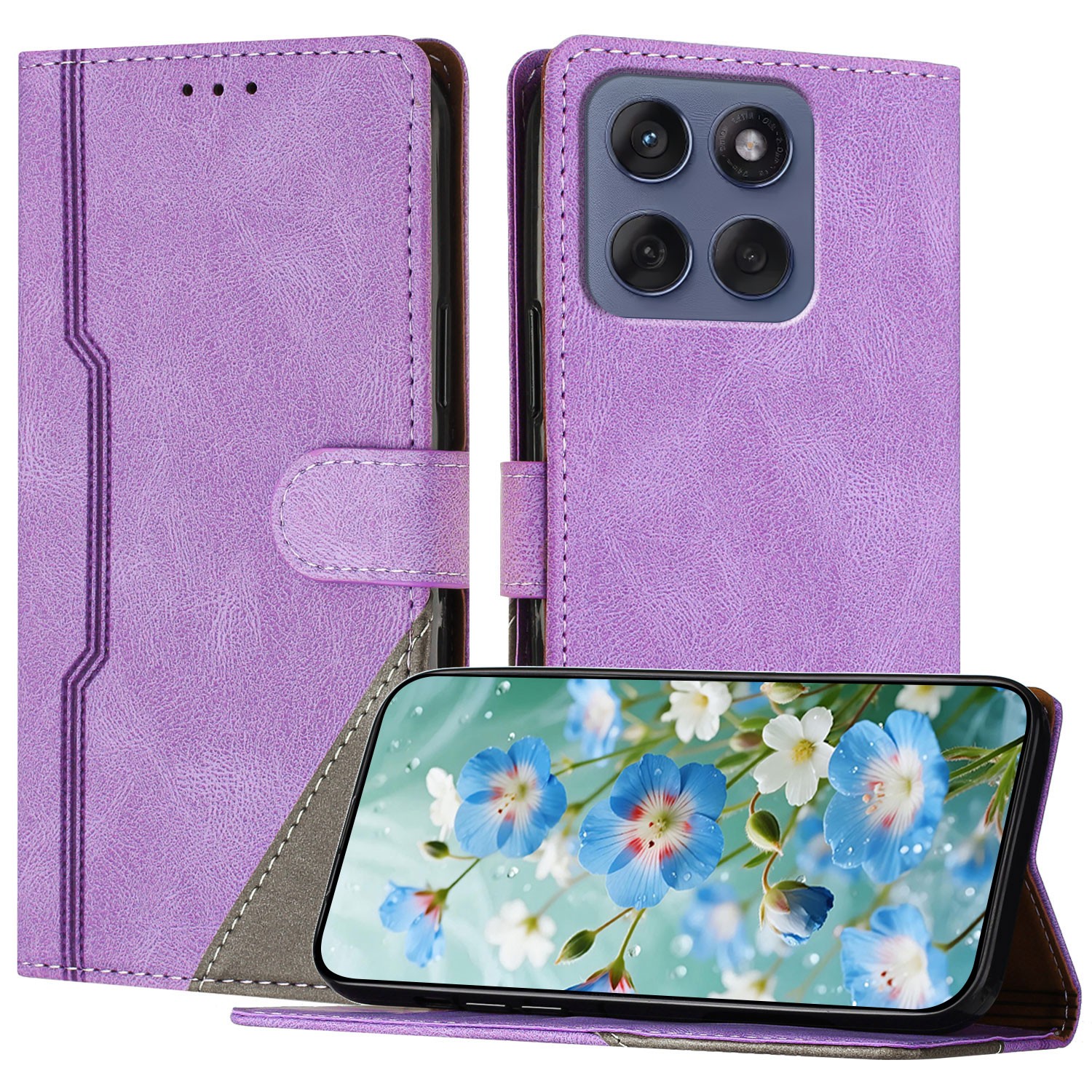 Flip Splice Leather Card Wallet Cover Case For A27 A57 A37 A17 A16 A25 A54 A06