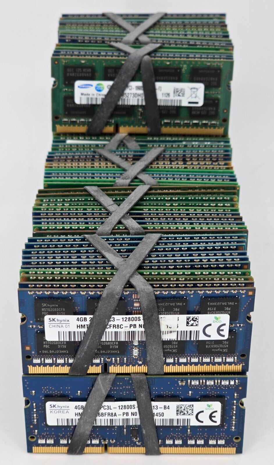 LOT OF 115 - 4GB DDR3 PC3L SODIMM Laptop Memory / RAM - Various Brands & Speeds