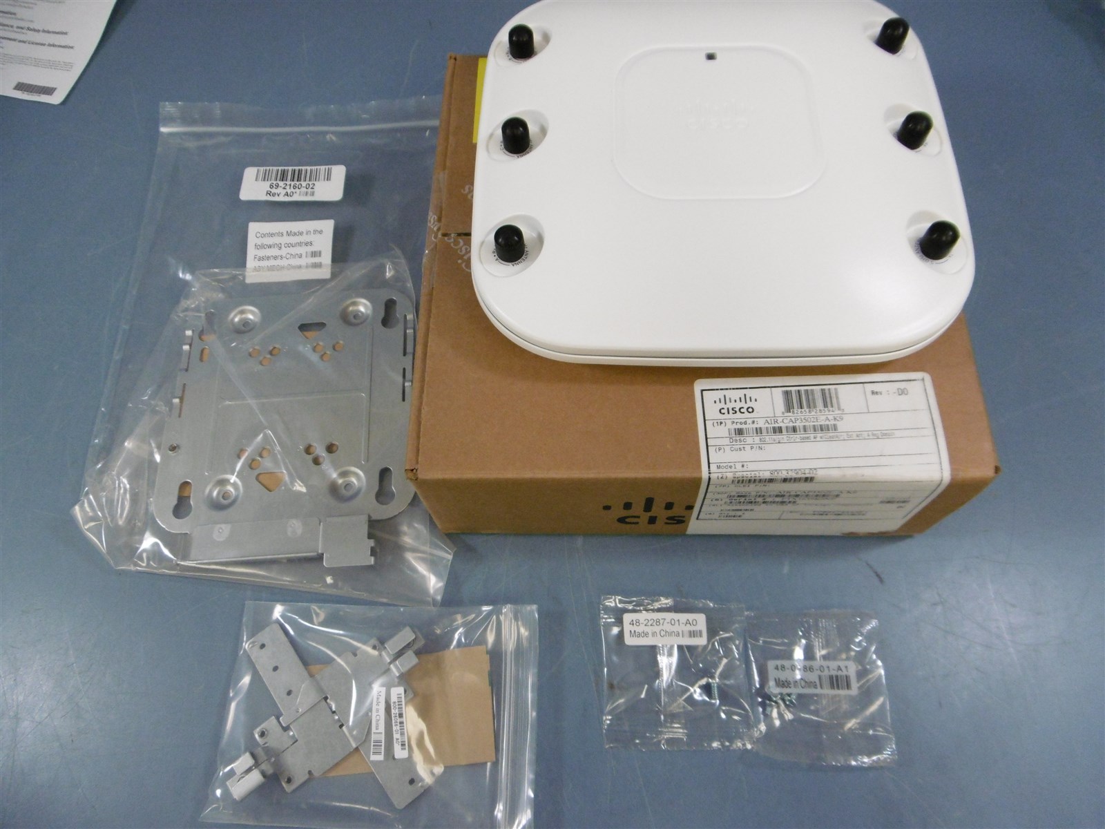 CISCO AIR-CAP3502E-A-K9 Aironet Wireless Access Point WAP CleanAir 