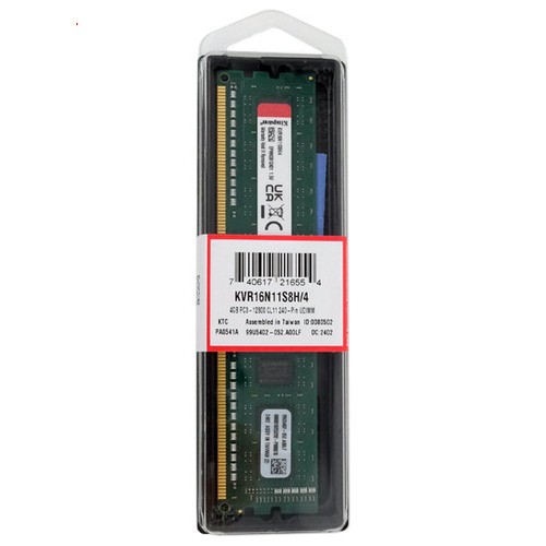 Kingston DDR3 PC3-12800 4GB Desktop Memory KVR16N11S8H/4 Unused