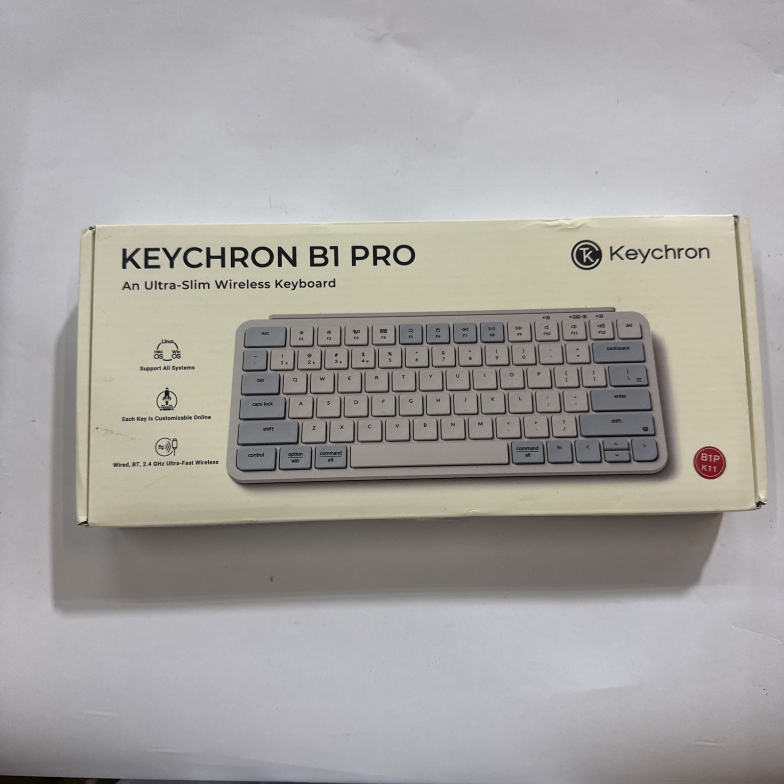 Keychron B1 Pro Ultra Slim 2.4G Wireless Keyboard - for Windows & Mac G7