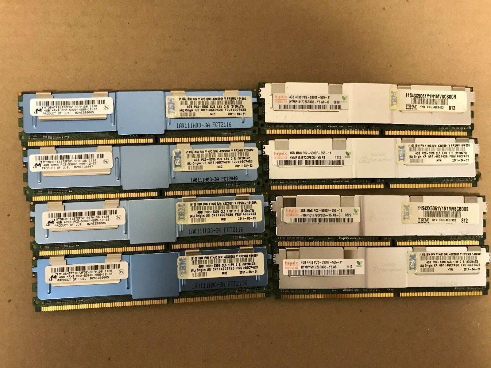 32GB (8x4GB) PC2-5300F DDR2 Fully Buffered Server Memory RAM for HP ML370 G5