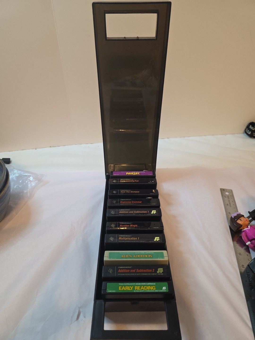Vtg Texas Instruments Command Module Lot Of 10 With Plasti Plex