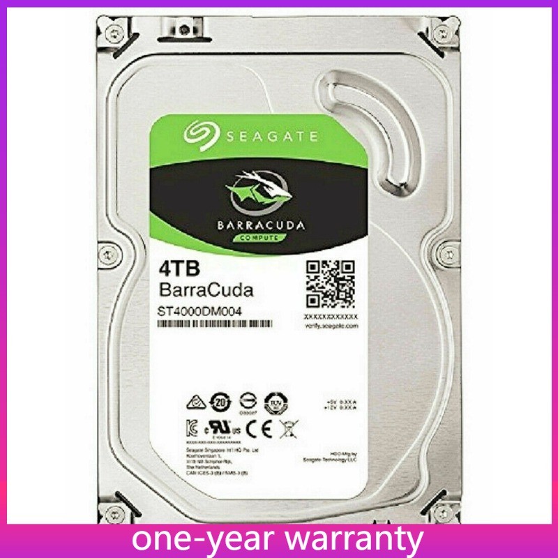  ST4000DM004 Seagate Barracuda 4TB SATAlll 256MB Cache 3.5" Internal Hard Drive