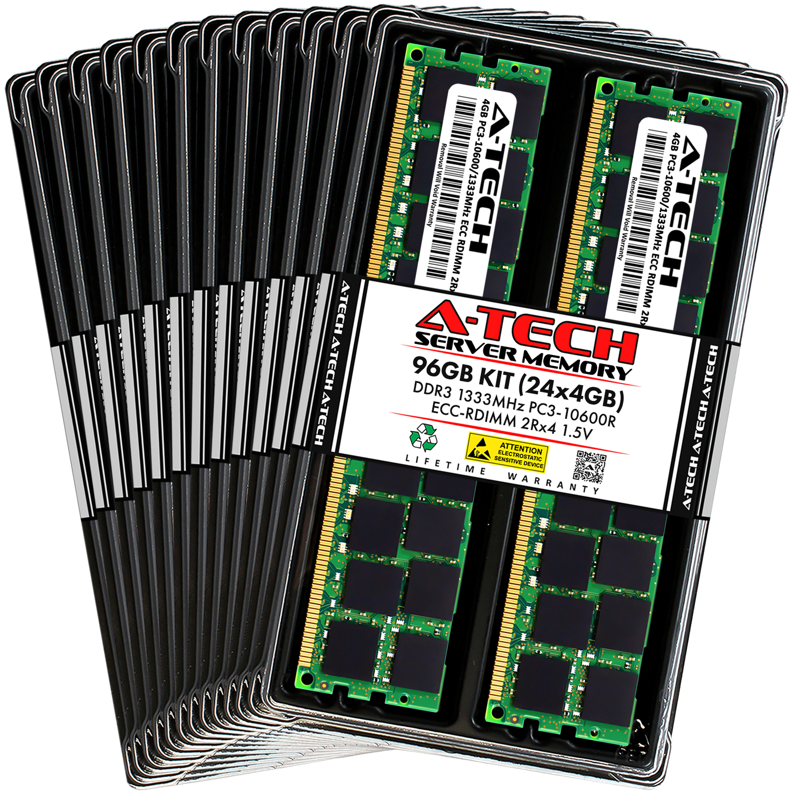 96GB 24x 4GB PC3-10600R RDIMM ASUS RS500A-S6/PS4 Memory RAM