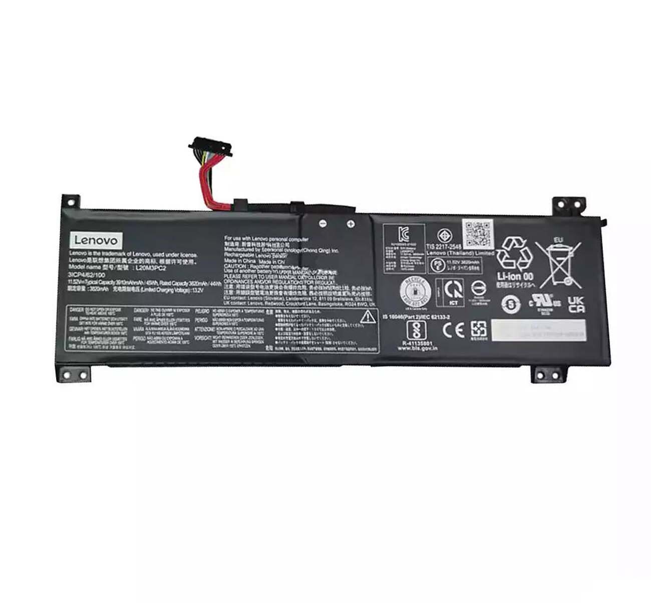 Genuine Battery L20M3PC2 L20C3PC2 For Lenovo IdeaPad Gaming 3i 3 15IHU6 Series