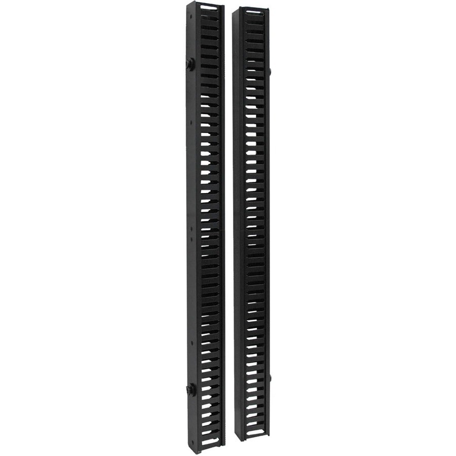Tripp Lite Rack Enclosure Cabinet 6ft VRT Cable Manager Dbl Finger Duct - Black