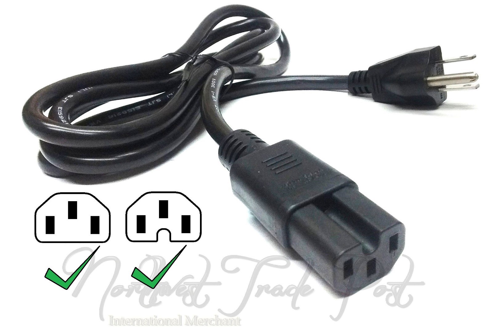 6ft AC Power Cord for HP DesignJet 430 450c Printer Model C4716A C4713A Supply