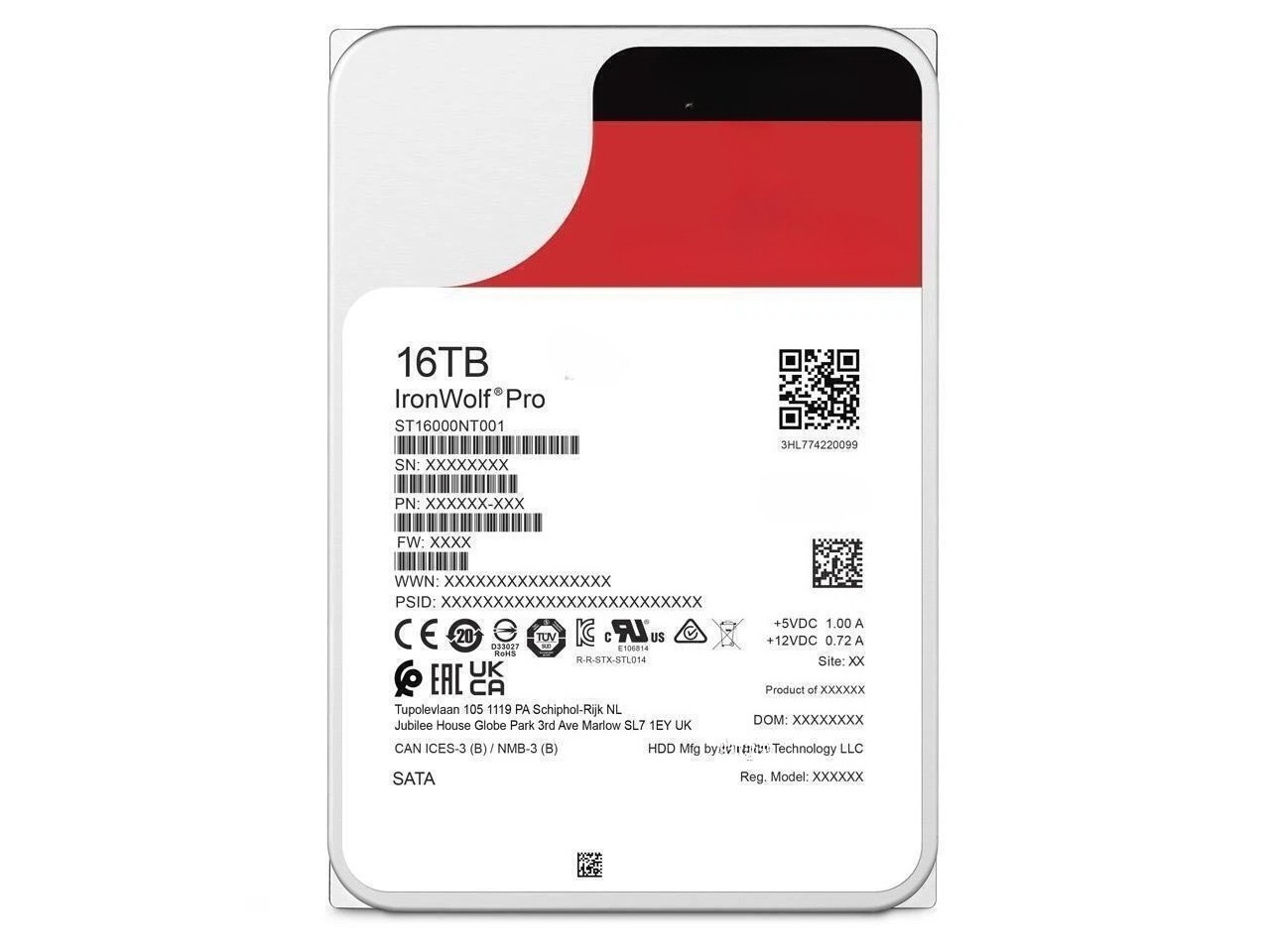 FIT FOR Seagate IronWolf Pro ST16000NT001 3.5" SATA III 7200 rpm Internal HDD