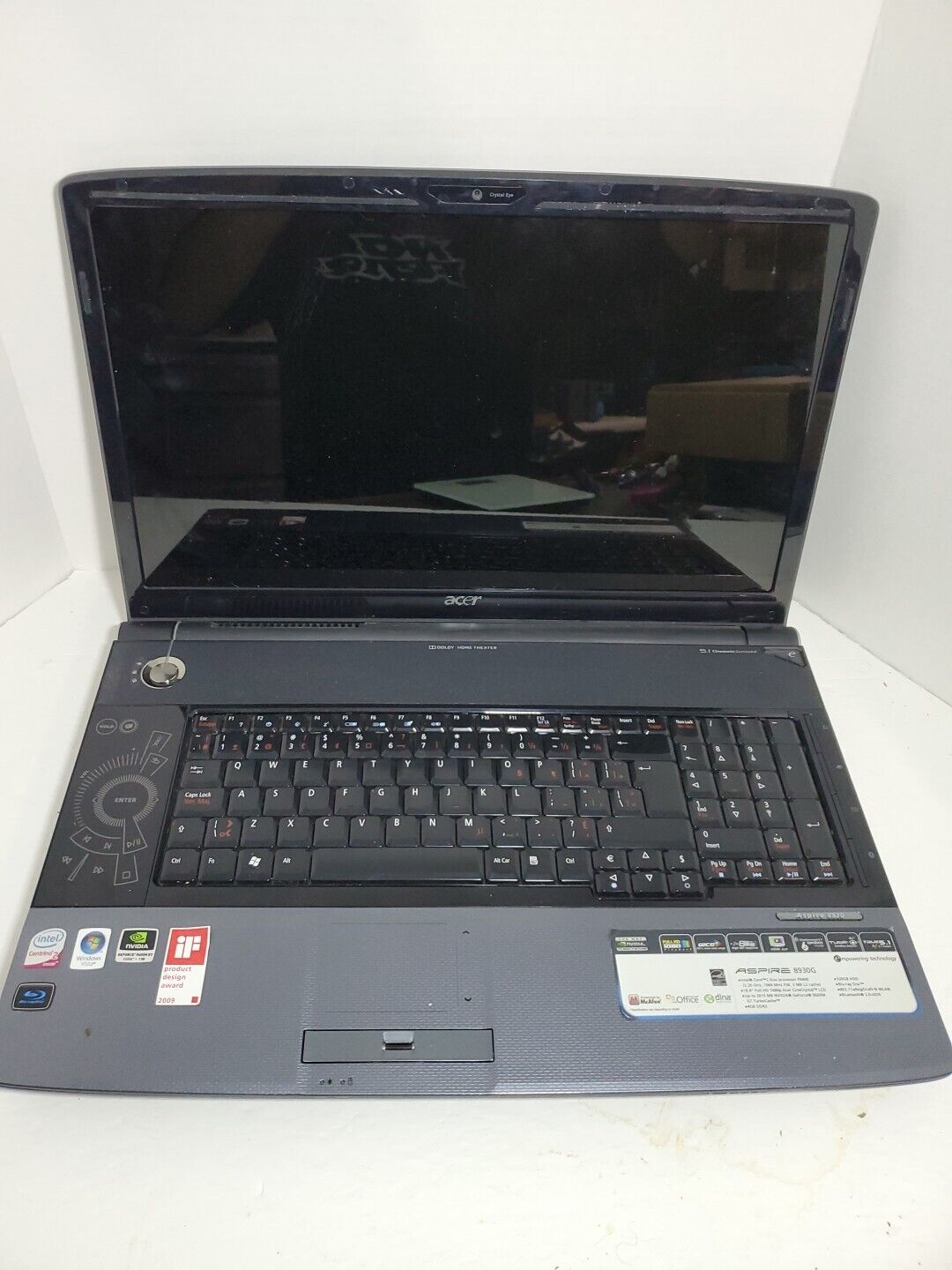 Acer Aspire 8930G 18.4 Rare laptop Untested faulty spares repairs parts