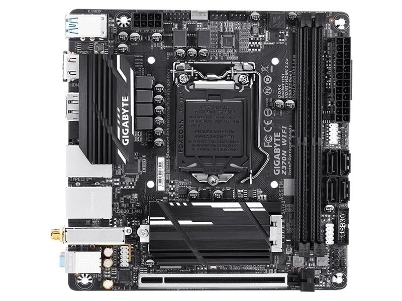For Gigabyte Z370N WIFI motherboard LGA1151 2*DDR4 32G HDMI+DP M-ITX tested ok