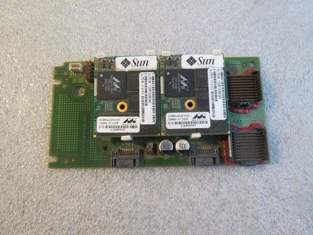 SUN / ORACLE 511-1486 sun card module with 2 x 371-4415 24gb solid state flash m