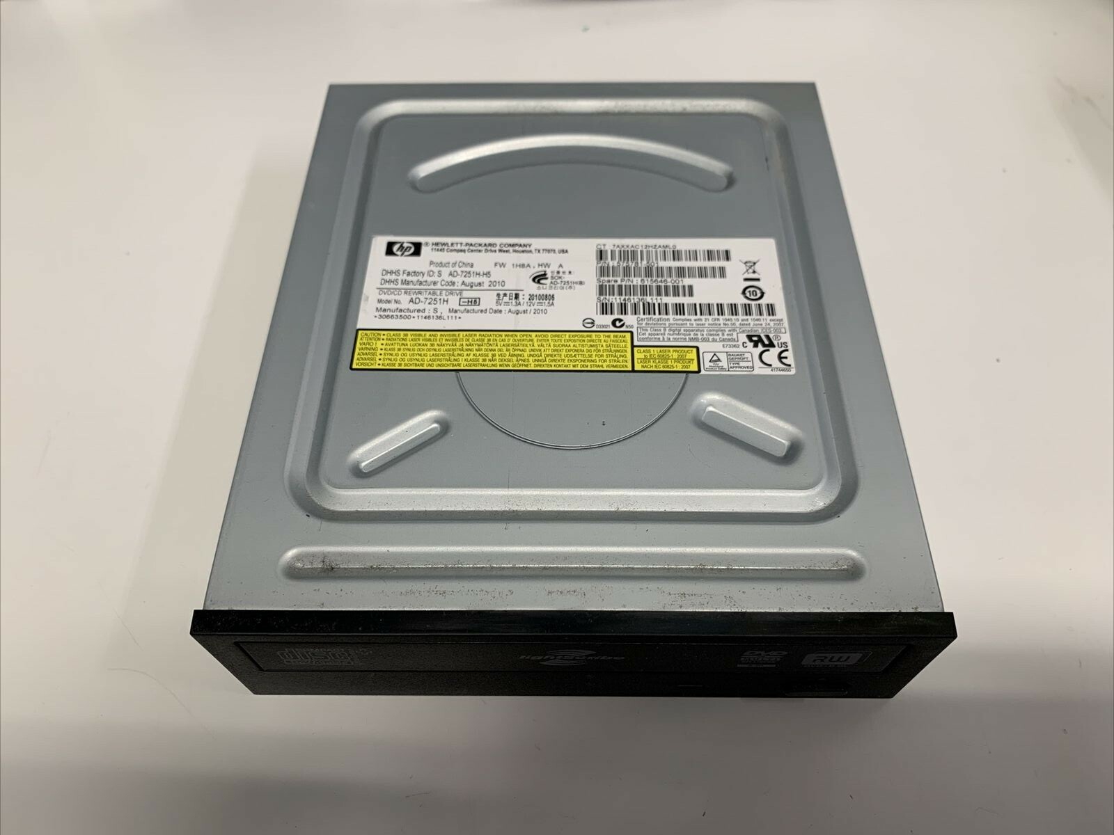 HP model AD-7251H-H5 CD/DVD REWRITABLE SATA drive