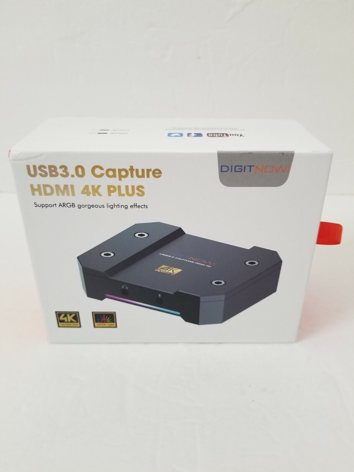DIGITNOW 4K Ultra HD HDMI Video Capture Card ARGB 