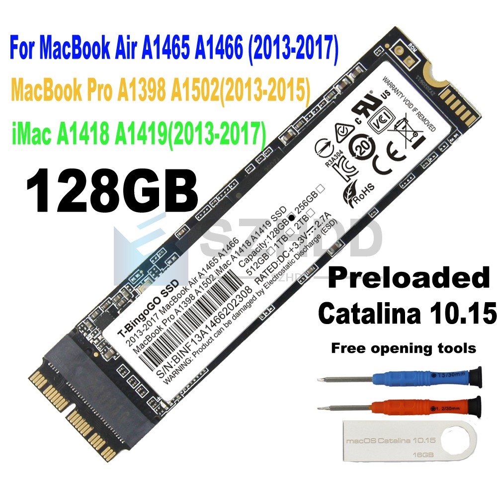 New 128GB SSD Fits 2013 2014 2015 Apple MacBook Air A1465 A1466 MBP A1502 A1398