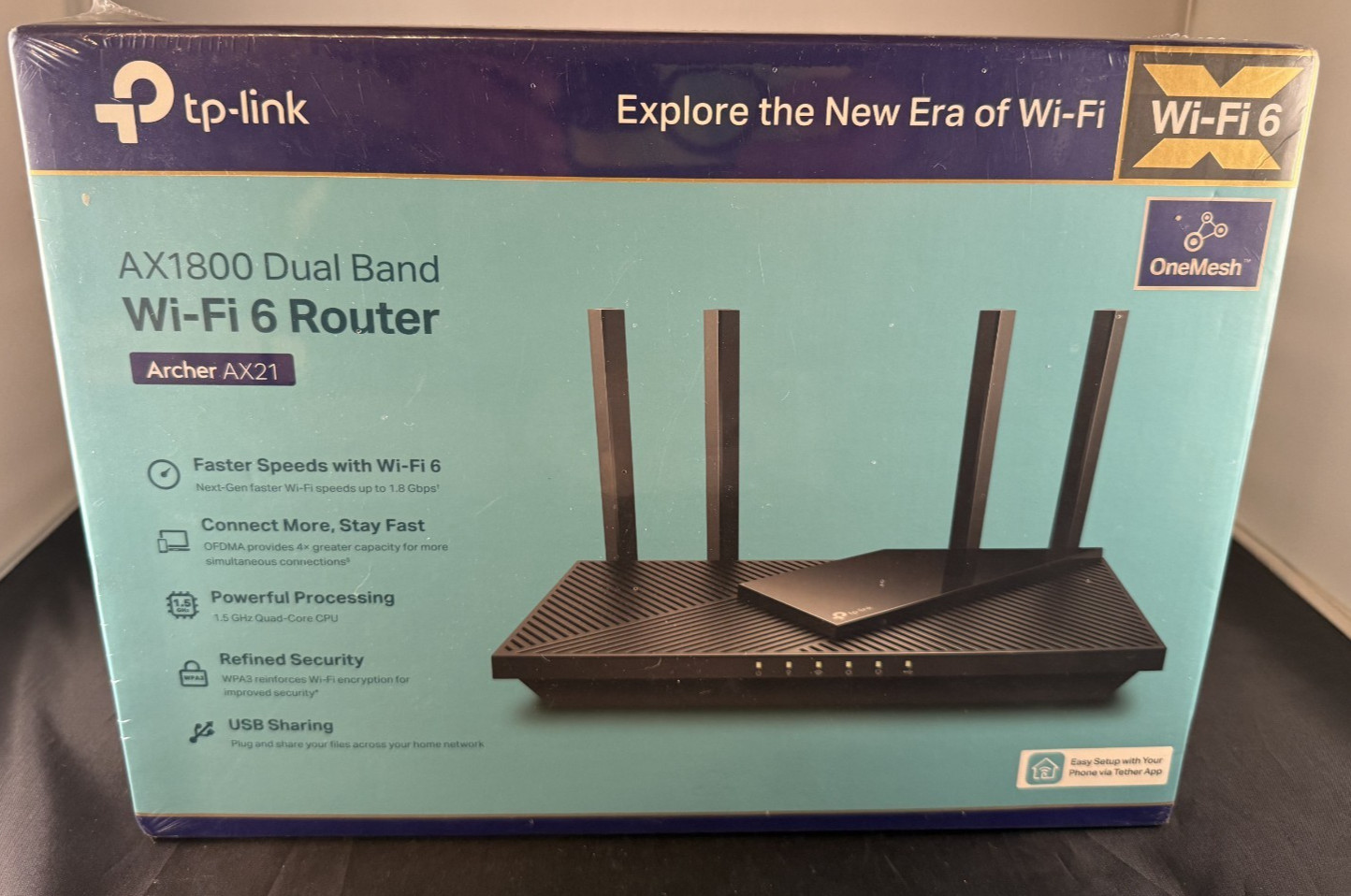 Tp-Link Archer AX1800 Gigabit Wi-Fi 6 Router w/ 4x 1 Gbps LAN Ports
