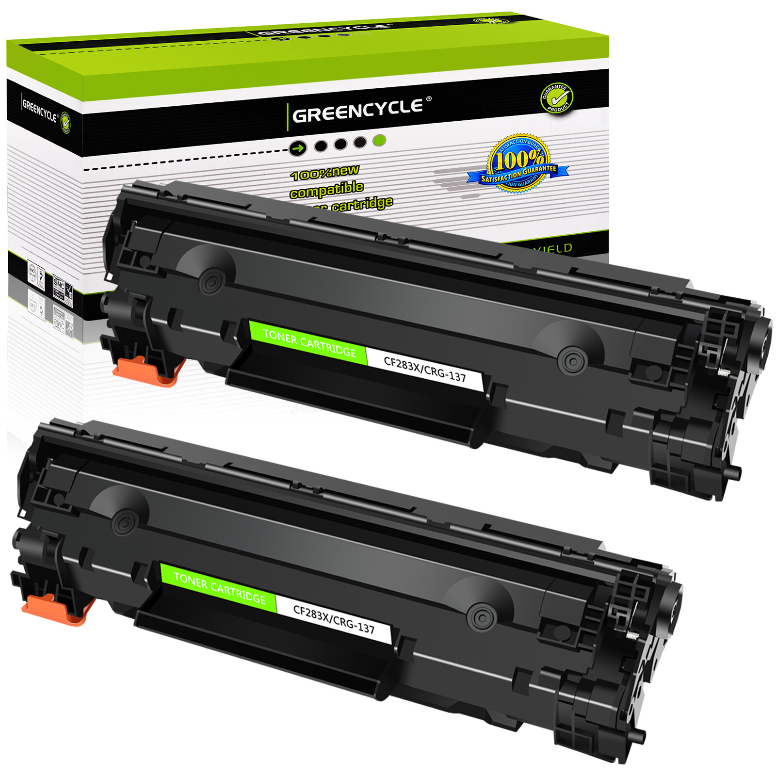 2PK CRG137 9435B001 BK Toner Cartridge for Canon 137 ImageClass MF227dw MF216n
