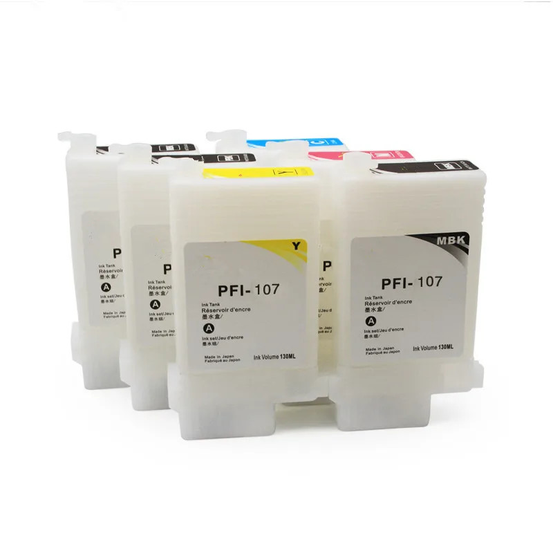 PFI 107 Refillable Ink Cartridge for Canon IPF770 780 785 670 680 Printer