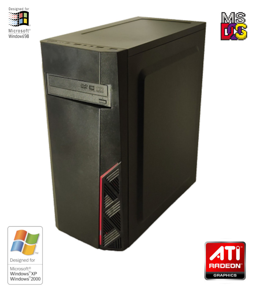 NEW* AMD Athlon 4850e 4GB ATI X300 Win98 XP DOS Multiboot Retro PC w/ 50 Games