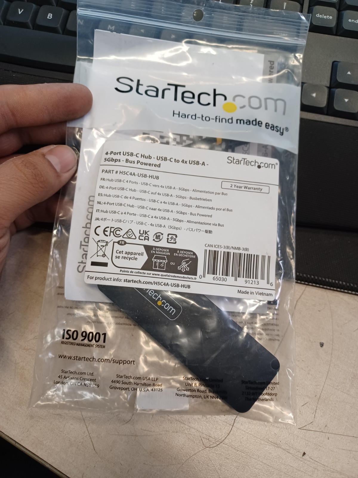 StarTech.com StarTech.com 4-Port USB-C Hub, 5Gbps, USB-C to 4x USB-A, Bus