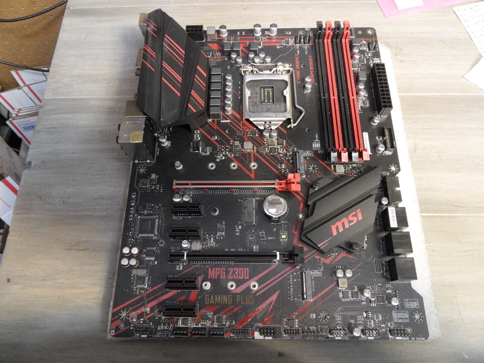 MSI MPG 2390 Gaming Plus Motherboard For Parts Only Did Not Power On
