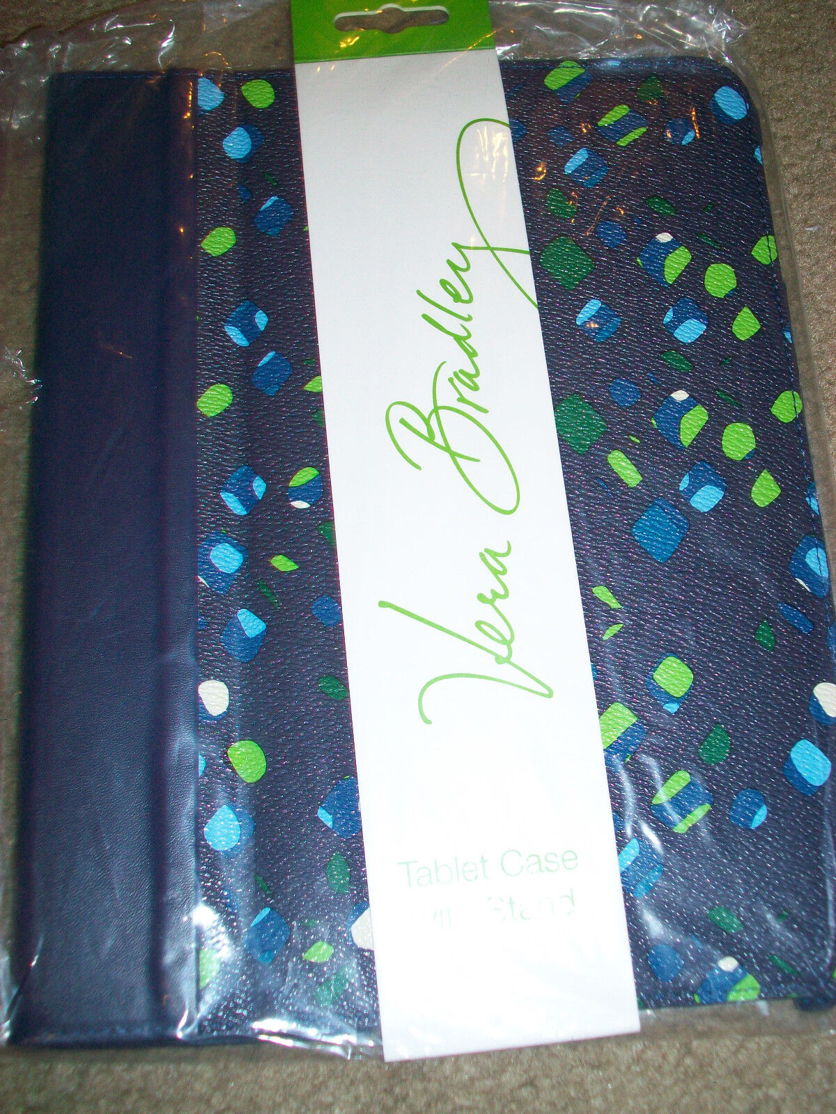 NEW Vera Bradley Tablet Case with Stand Ink Spots 10 X 7 3/4