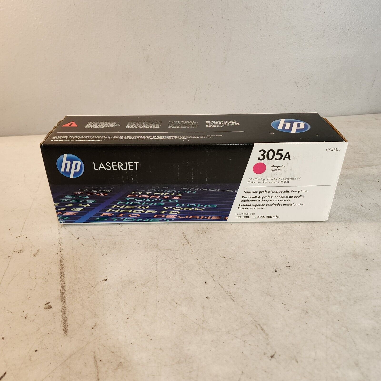 HP CE413A 305A Magenta Cartridge Genuine New OEM Sealed Box