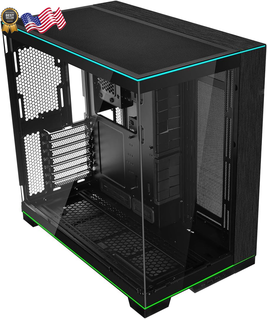 Lian Li O11D EVO RGB E-ATX Gaming Dual Chamber case ARGB Lighting Black