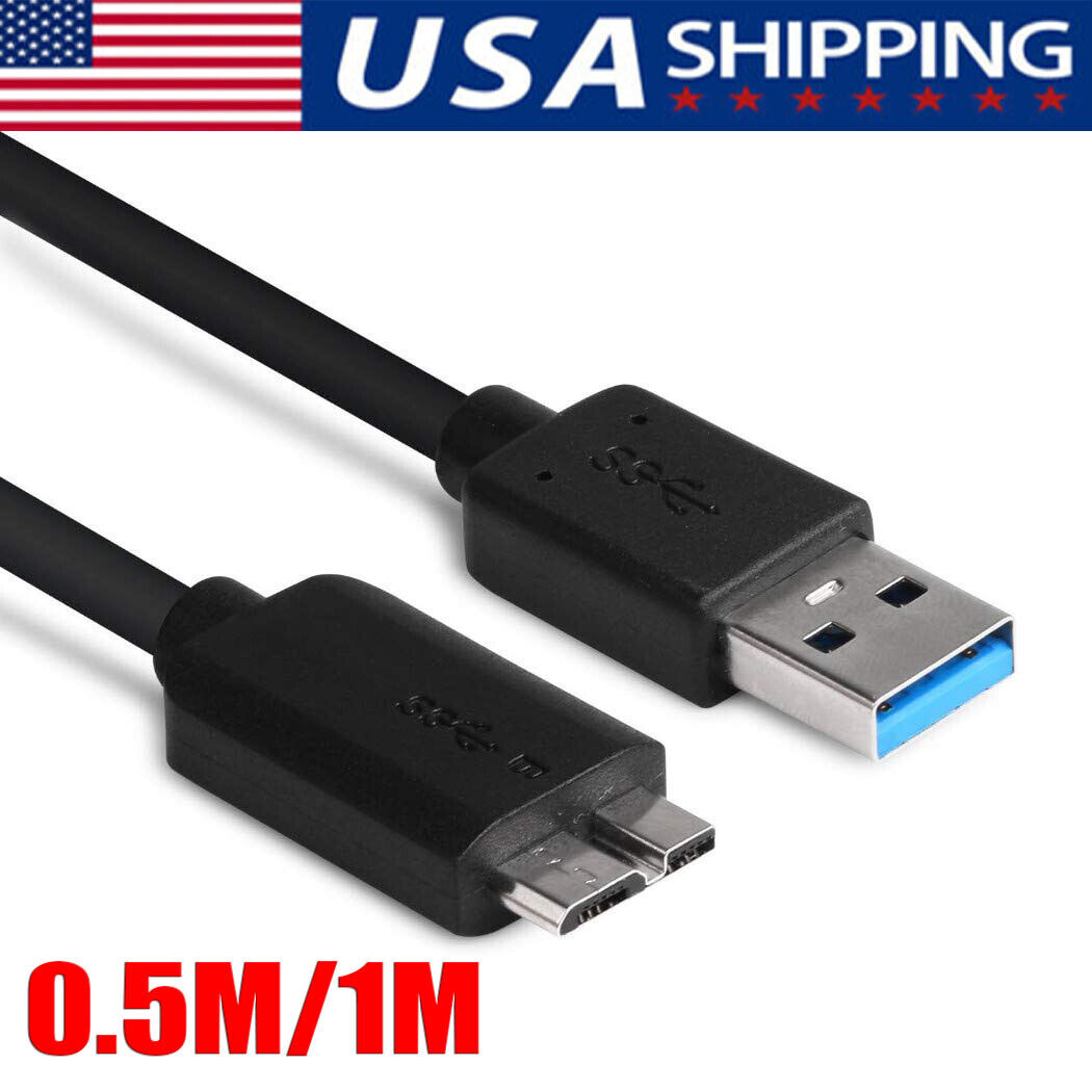 Micro USB 3.0 Cable High Speed Data SYNC For HDD External Hard Drive