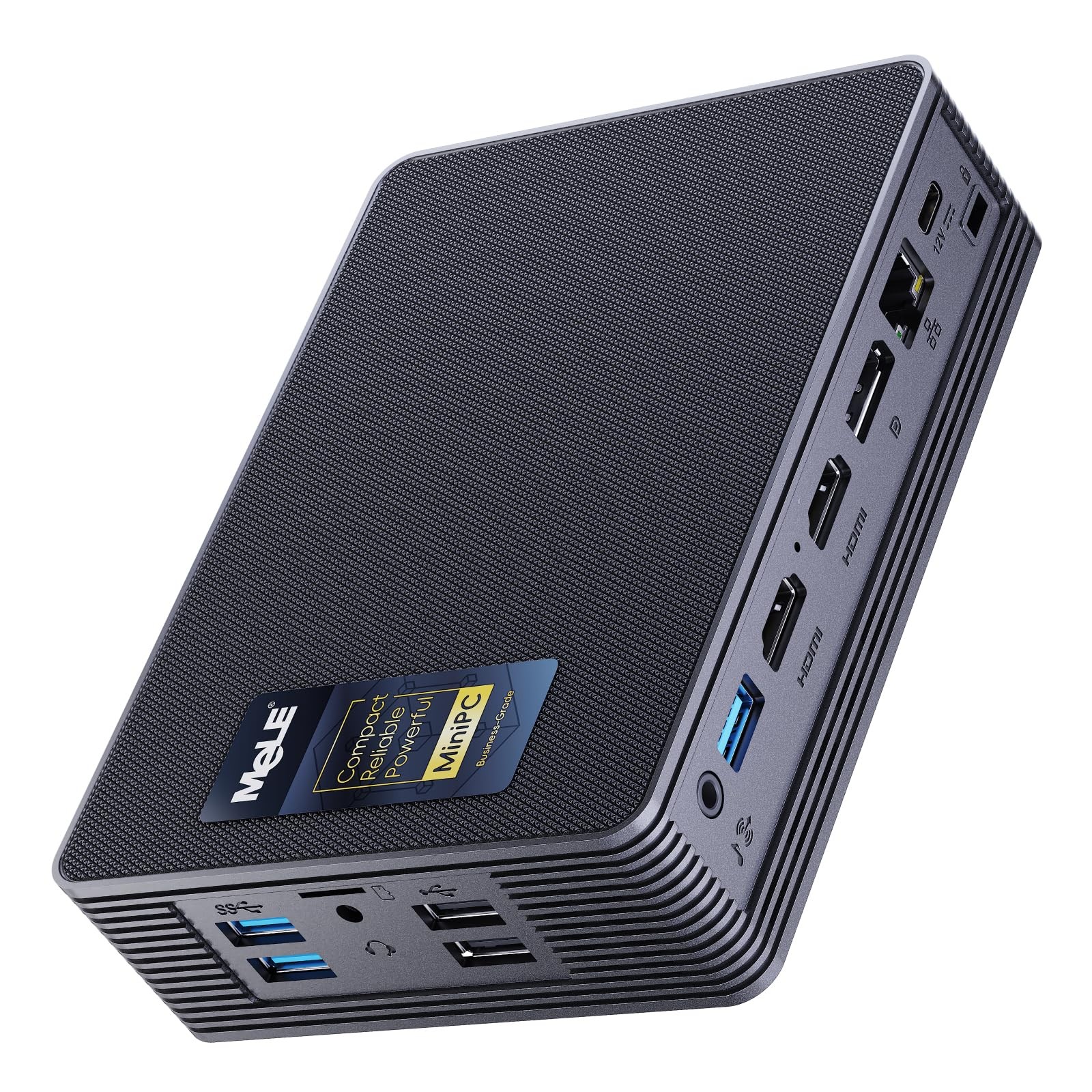 MeLE QuieterHD3 N150 Fanless Mini PC 16GB RAM DDR4 512GB SSD Business-Grade