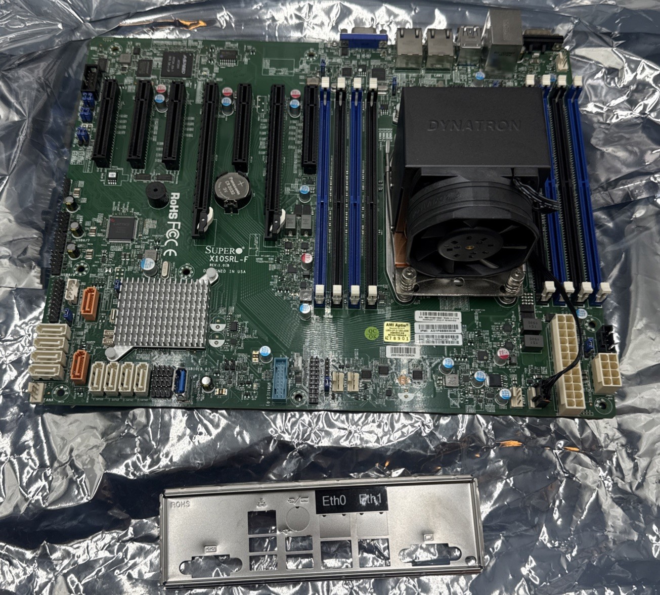 Supermicro X10SRL-F C612 Motherboard /w  Xeon E5-1650 v4 6-Core & I/O Shield