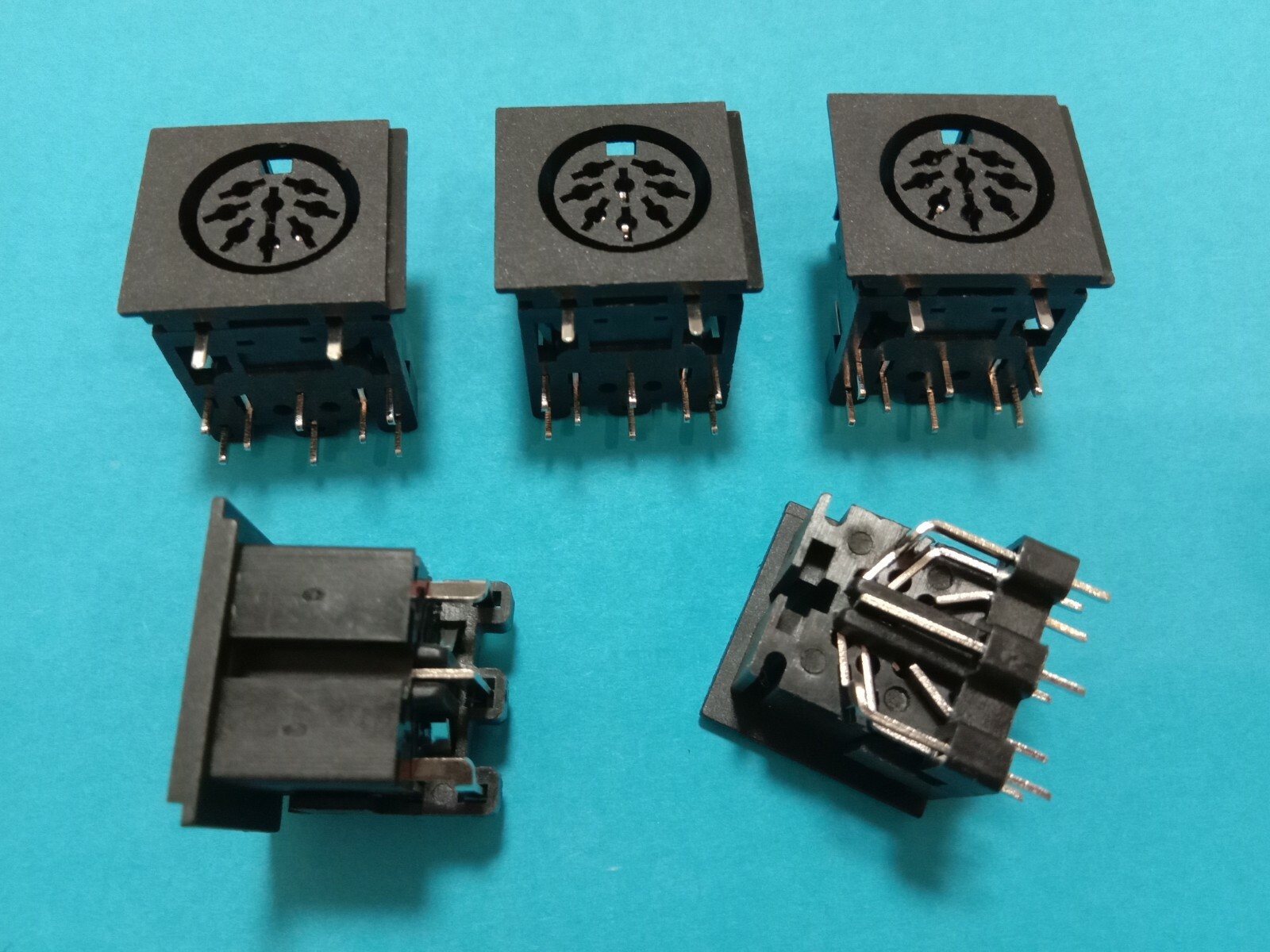 40 pcs DIN Jack 8 pin Circular Female PCB Mount Connector New